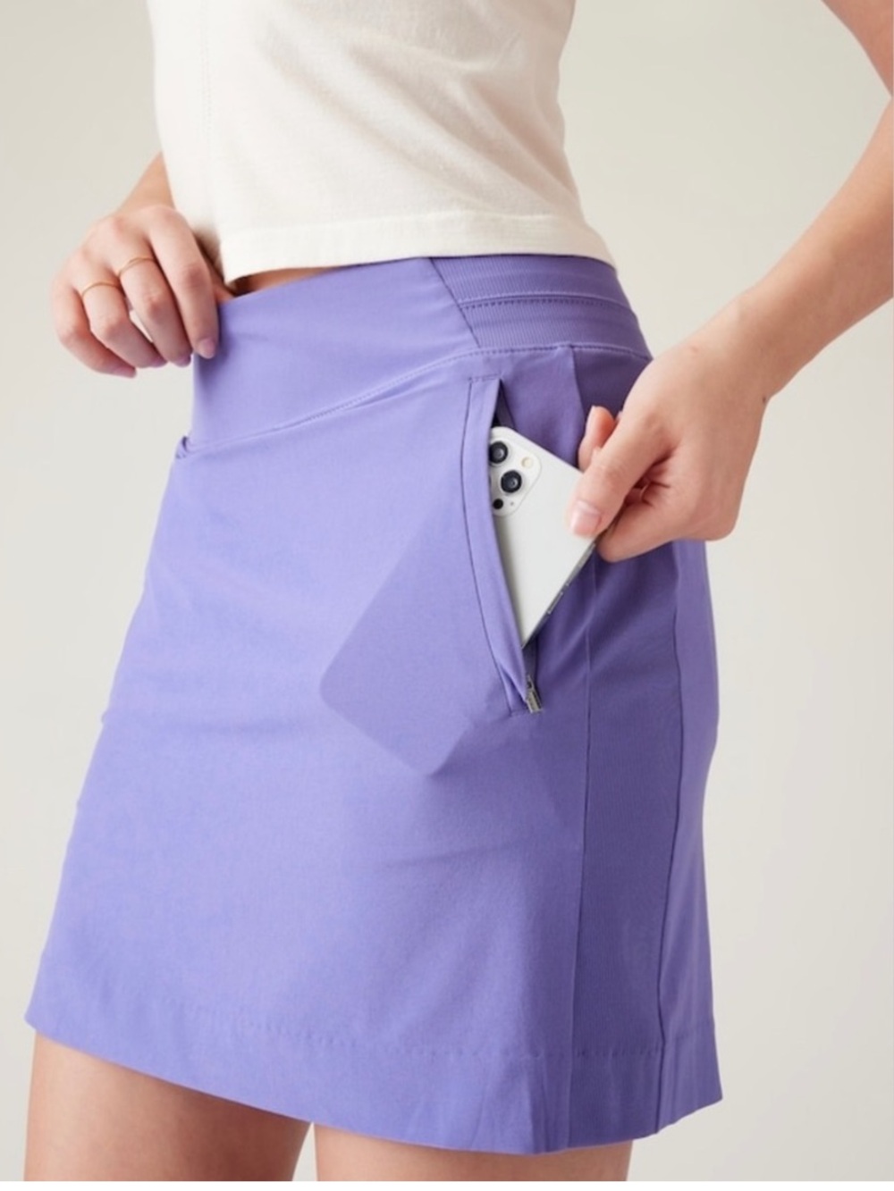 Athleta Brooklyn 16” Skort in Periwinkle Blue/Lavender - Size 2